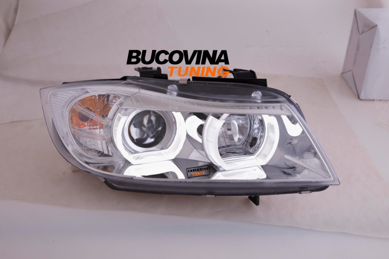 maniac level Ongoing Faruri Angel Eyes 3D LED compatibile cu BMW E90/ E91 (05-11) - Bucovina  Tuning